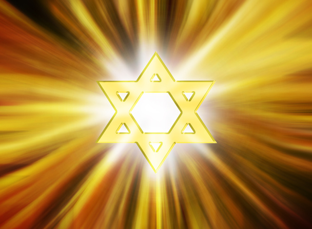 Stella di Davide 3D sfondo ebraico il segno della religione
 - Foto, immagini
