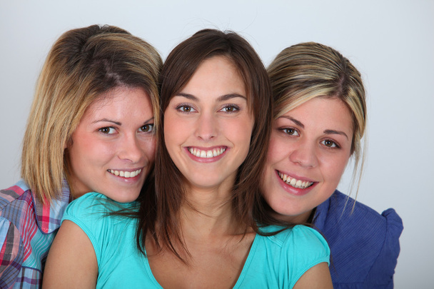 Closeup of 3 young women - Foto, Imagen