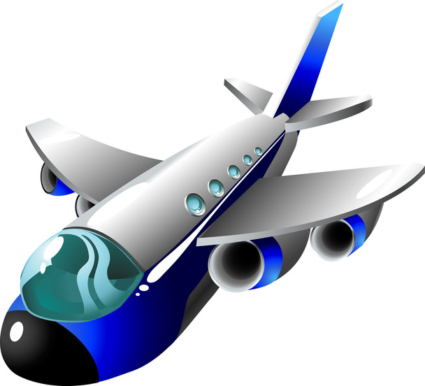 Avião dos desenhos animados
 - Vetor, Imagem