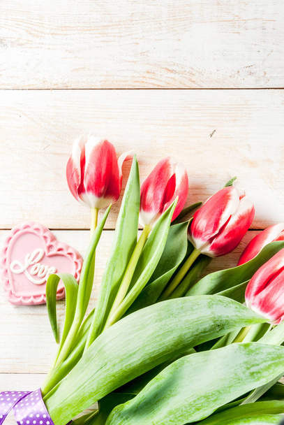 Background with tulip flowers - Photo, Image
