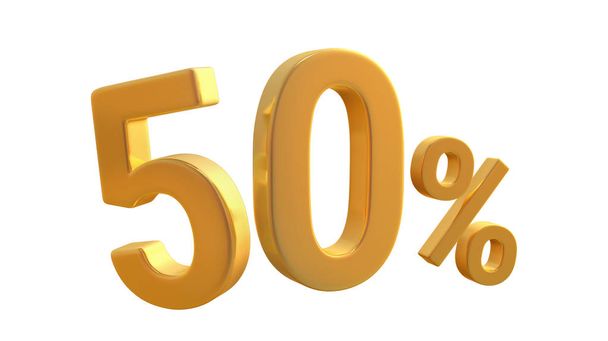Fifty percent sign - Photo, Image
