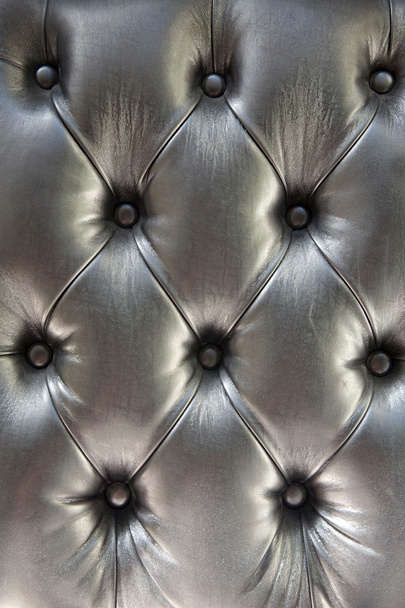 Estofos de couro genuíno prata
 - Foto, Imagem