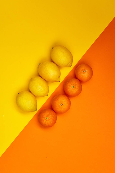 Lemon. Citrus. Useful fruit. yellow. For your design - Zdjęcie, obraz
