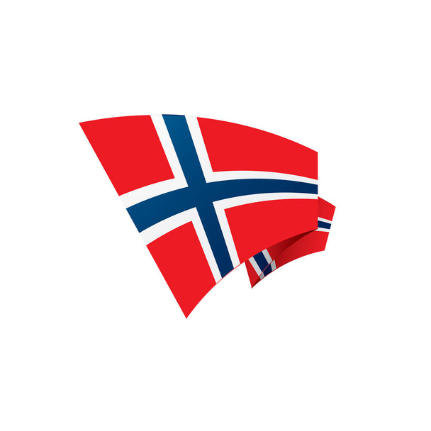 Norway flag, vector illustration - Vector, Image