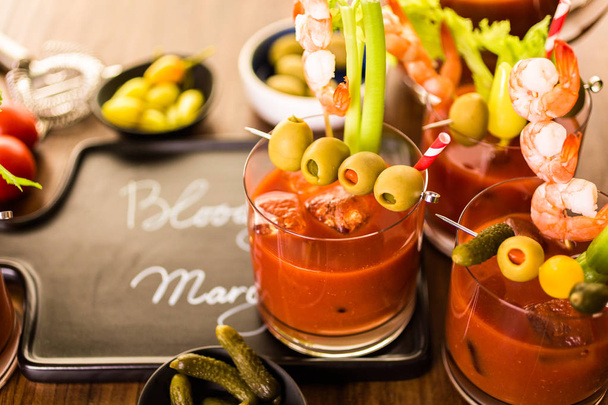 Bloody mary cocktail - Фото, изображение