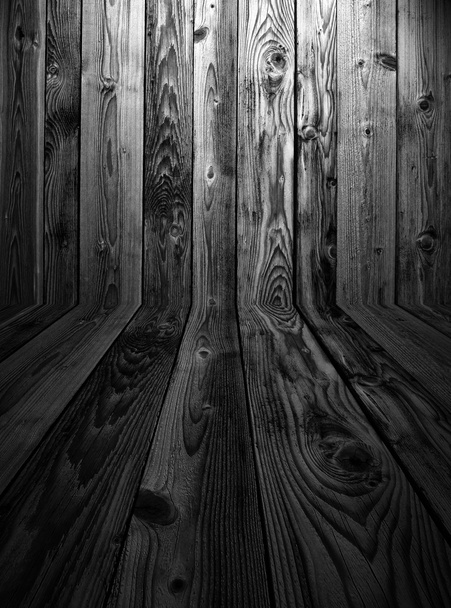 Black wooden background - Photo, Image