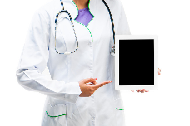 Doctor With Digital Tablet - Zdjęcie, obraz