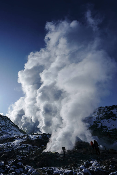 volcano in winter hokkaido - Foto, Imagem
