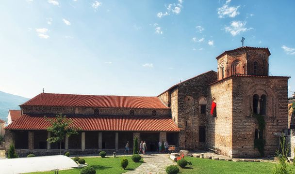 Kostel Saint Sophia v makedonské město Ohrid. - Fotografie, Obrázek