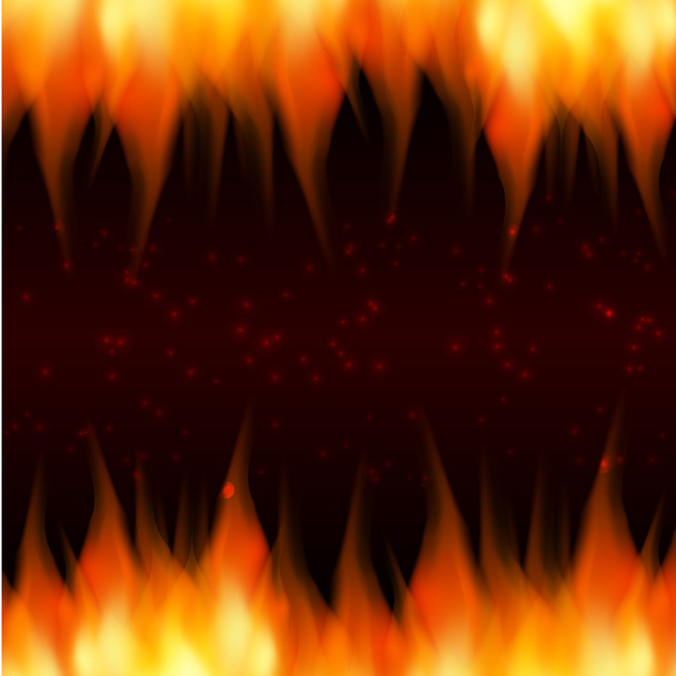 ogień w tle - Wektor, obraz