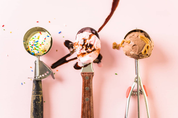Ice cream scoops - Photo, Image