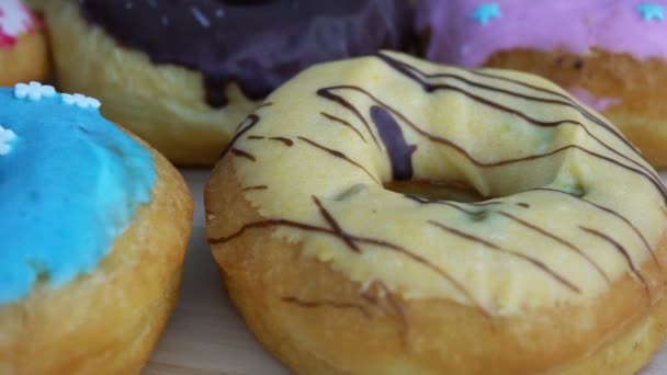 Footage rotation donuts close up. - Footage, Video
