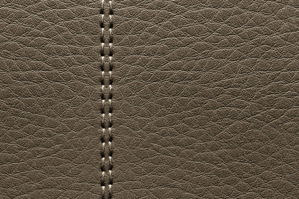 surface of the leather brown bag vintage background. - Photo, Image