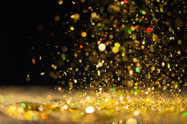 Golden glitter background - Photo, Image