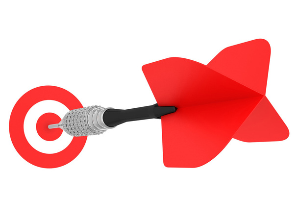 rode dart pijl - Foto, afbeelding