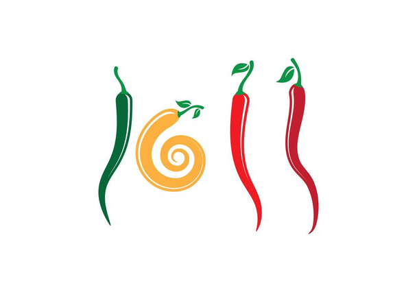 Ilustración del icono del vector Chili caliente
 - Vector, imagen
