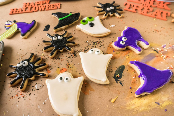 Halloween suiker koekjes  - Foto, afbeelding