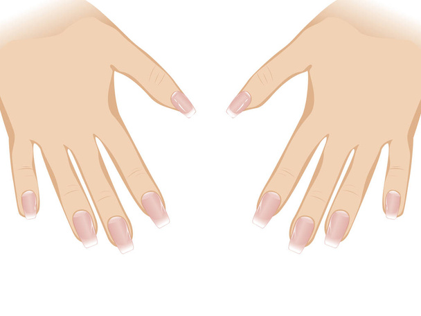 Τα νύχια με μόδα μανικιούρ - Διάνυσμα, εικόνα
