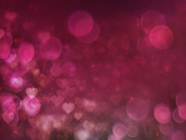 Valentine srdce abstraktní červeném pozadí - Fotografie, Obrázek