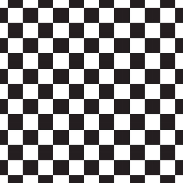Checkerboard padrão sem costura. Abstrato preto e branco, fundo infinito geométrico. Textura de repetição quadrada. Moderno esporte Checker pano de fundo, papel de parede, papel. Ilustração vetorial
. - Vetor, Imagem