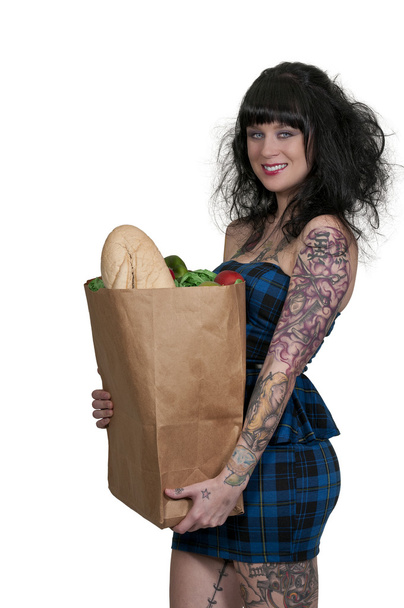Woman Shopping Bags - Foto, Imagen