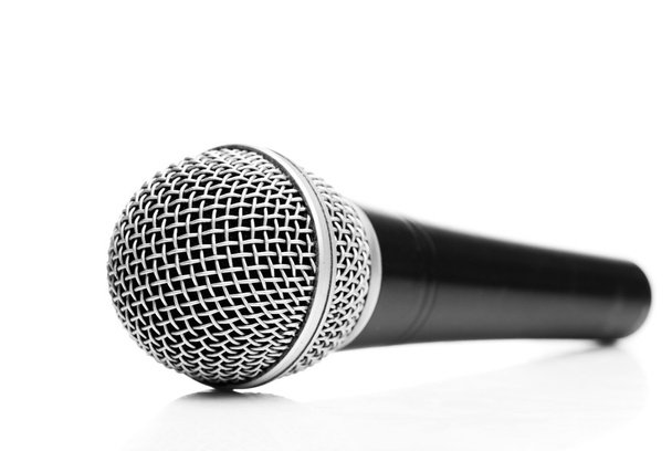 Microphone isolated on white - Foto, Bild