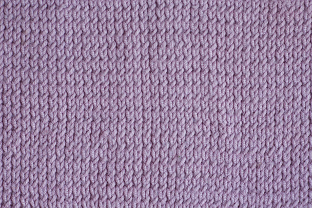 Lilac knitting wool texture background. - Photo, image