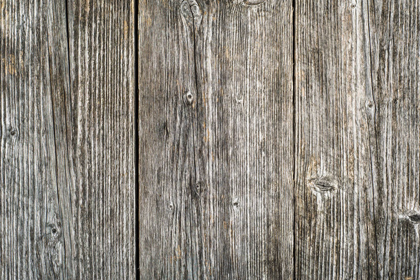 Old wooden texture, rough surface of gray planks - Fotografie, Obrázek