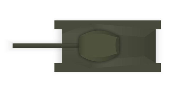 Silhouette d'un char militaire vue d'en haut. Illustration vectorielle
 - Vecteur, image