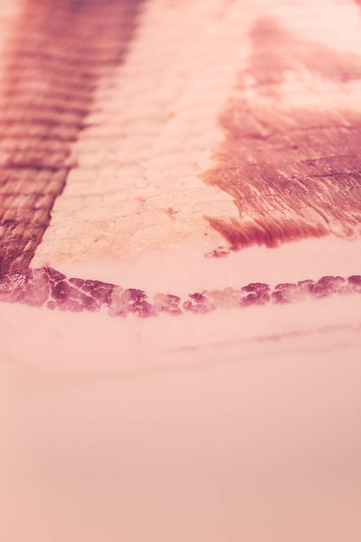 Bacon strips close up - Photo, Image