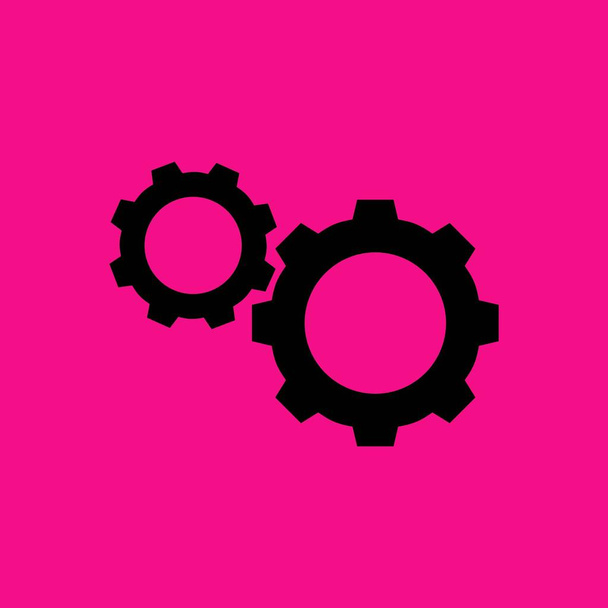 Cogwheels vector icono ilustración
 - Vector, imagen