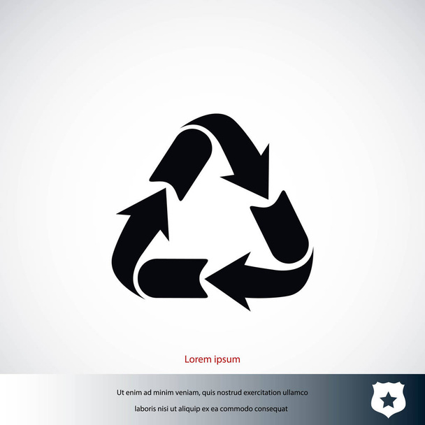 Reciclar icono de signo
 - Vector, imagen