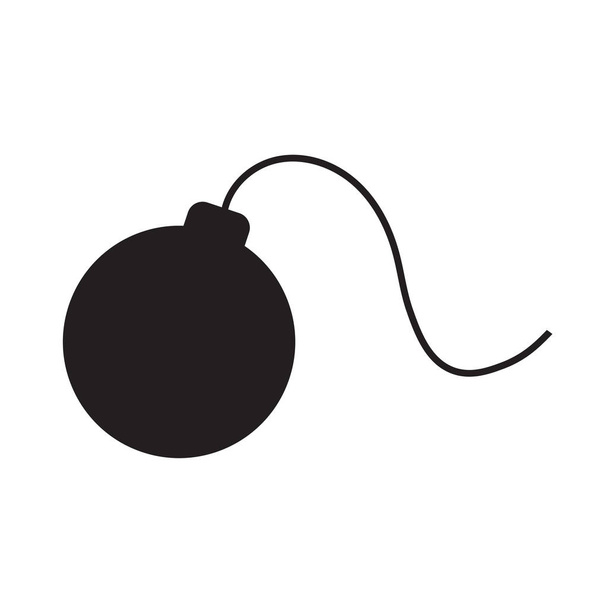 чорна іконка бомби Векторна ілюстрація
 - Вектор, зображення