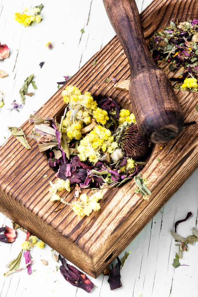 Dry herb tea - Фото, зображення