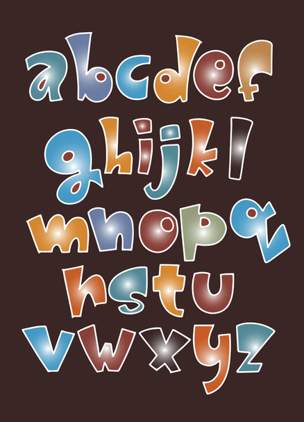 Vektor moderního komického písma a abecedy - Vektor, obrázek