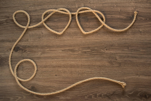 Σχοινιά κόμβοι σχήματα καρδιών - Φωτογραφία, εικόνα