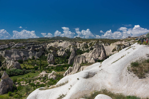 Stone formations in Cappadocia, Turkey - 写真・画像