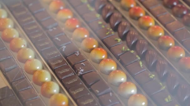 bonbons czekolady - Materiał filmowy, wideo