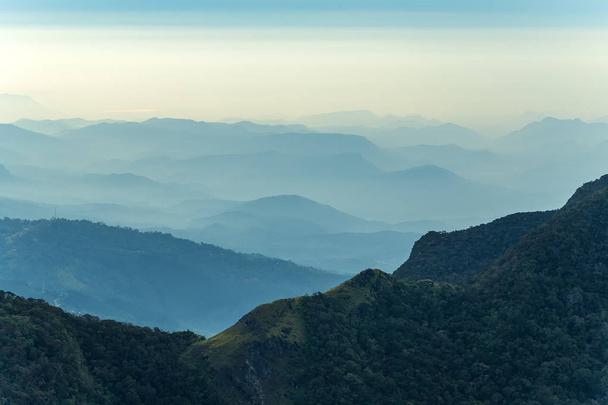 Sri Lanka Krajobraz Chmura Las Horton Plains narodu - Zdjęcie, obraz