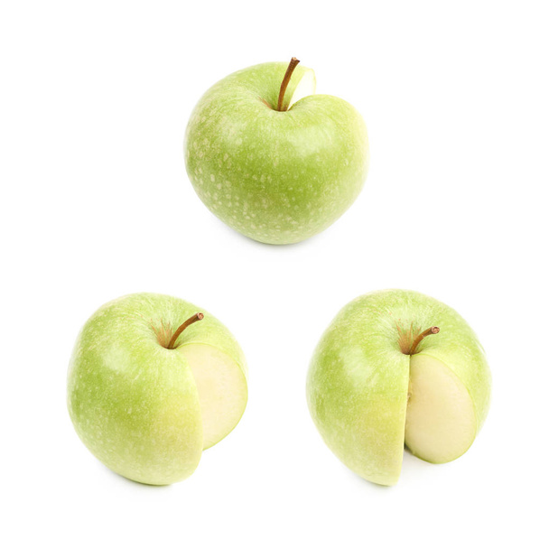 緑グラニースミスアップル分離 - 写真・画像