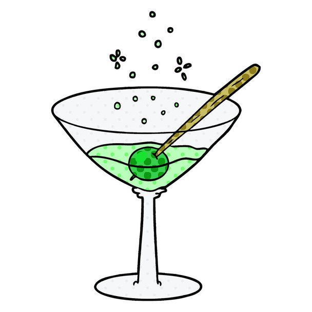 векторная иллюстрация мультипликационного коктейля
 - Вектор,изображение