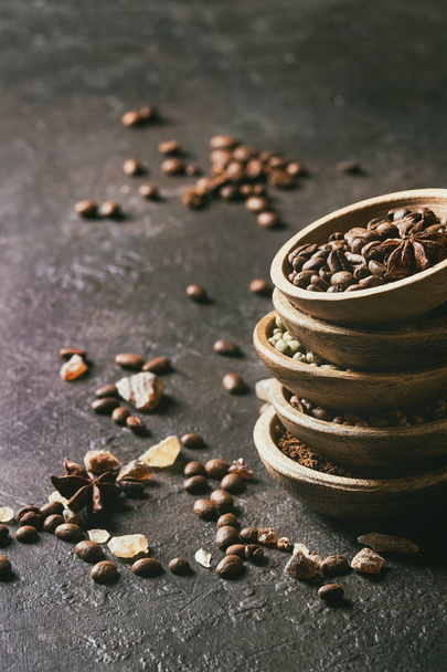 Variety of coffee beans - Фото, зображення