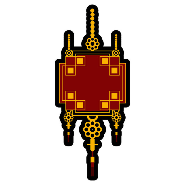 Traditional asian ornament - Vetor, Imagem