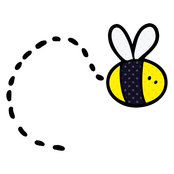 vector illustration of cartoon bee - Vector, Image