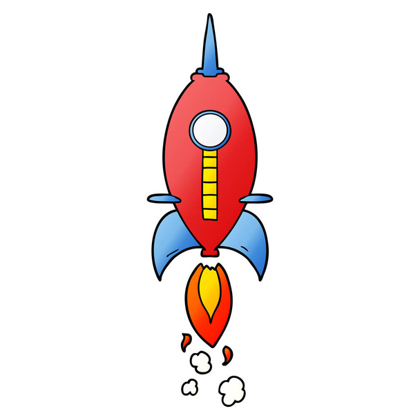 Векторна ілюстрація мультиплікаційної космічної ракети
 - Вектор, зображення