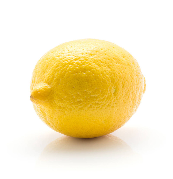 One lemon isolated on white backgroun - Fotoğraf, Görsel