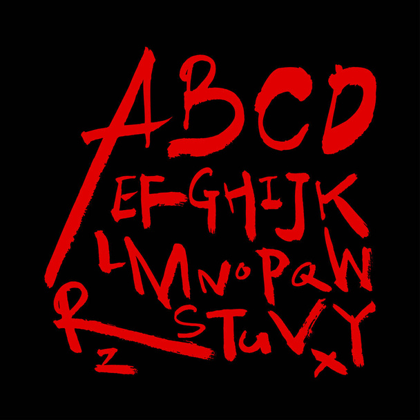 Vector fonts / Handwritten calligraphy - Vetor, Imagem