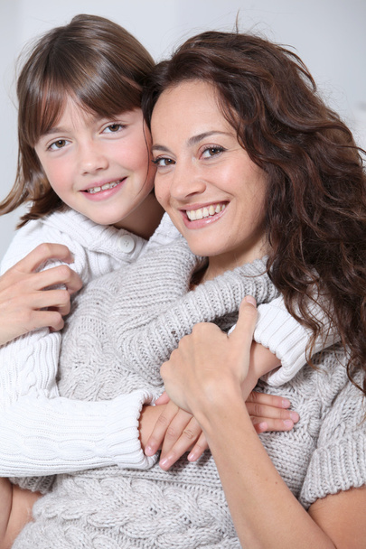 Woman and daughter at home - Foto, imagen