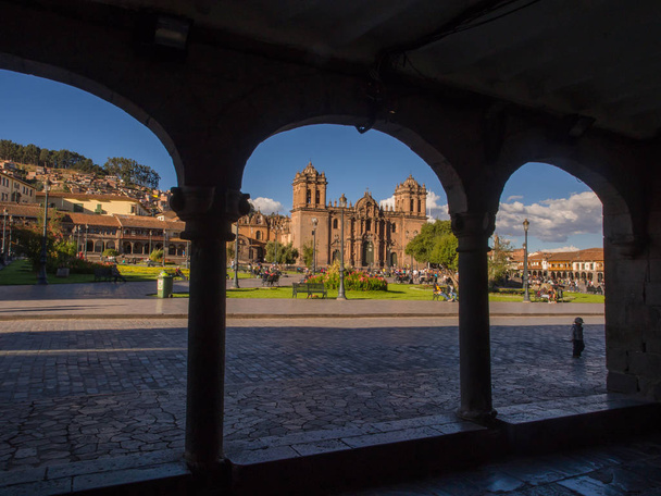 Plaza de Armas kare Katedrali'nde - Fotoğraf, Görsel