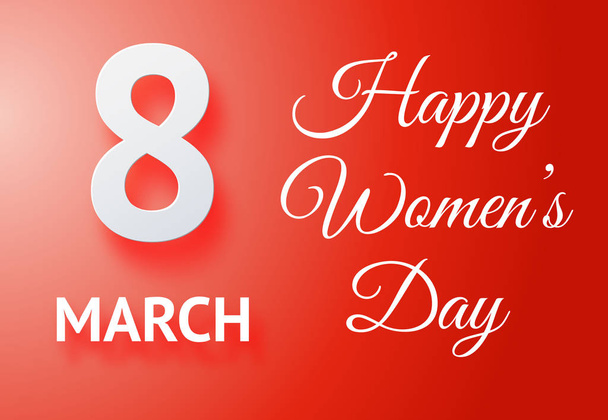 Cartel del Día de la Mujer Feliz
  - Vector, imagen